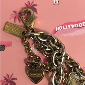 Coach Jewelry - COACH Triple strand heart bracelet Coach Jewelry - COACH Triple strand heart bracelet